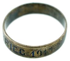 Német Birodalom ~1915. "Welt Krieg 1914-1915" Ag gyűrű (1,57g/56-os méret)
German Empire ...