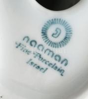 Noman Israel gyertyatartó fehér mázas, jelzett, hibátlan