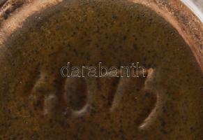 Német kerámia váza. Mázas kerámia, jelzett, hibátlan 19 cm