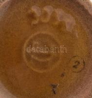 Német kerámia váza. Mázas kerámia, jelzett, hibátlan 15 cm