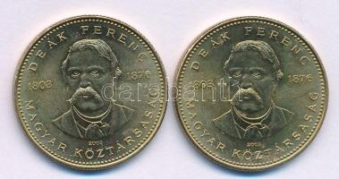 2003. 20Ft "Deák" (2x) T:UNC,AU Adamo FOEM2