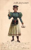 1899 Post-Woman Litho (EK)