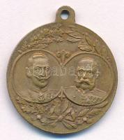Osztrák-Magyar Monarchia 1914. "Az 1914 hadiév emlékére" bronz emlékérem füllel (23mm) T:A...
