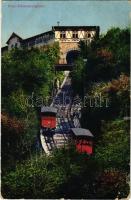 1914 Graz (Steiermark), Schlossbergbahn / funicular railway (tear)