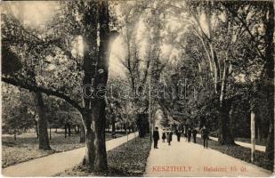 1909 Keszthely, Balatoni fő út. Rechnitzer Gyula kiadása (EK)