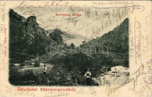 1903 Barnabás, Berlebás, Kosztilivka, Kostilivka (Máramaros); Berlebási-völgy. Berger Miksa kiadása / valley (Rb)