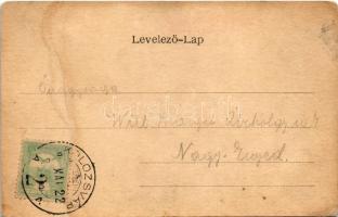 Kolozsvár, Cluj; Híd fő részlet és Ferenc József út, kisvasút, városi vasút, Phönix biztosító intéze...