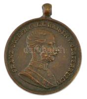 1914. "Ferenc József Bronz Vitézségi Érem" bronz kitüntetés miniatűr (18mm) T:AU,XF 
Hung...