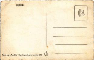 Beszterce, Bistritz, Bistrita; templom, Evangélikus templom, B. Friedmann, vegyeskereskedés, Elida, ...