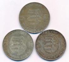 1947. 5Ft Ag "Kossuth" (3x) T:VF,F patina
Adamo F8.1