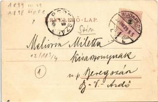 1899 (Vorläufer) Budapest V. Ferenc József rakpart és a királyi várpalota (b)