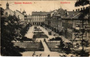 1909 Miskolc, Erzsébet tér. Grünwald Ignác kiadása (fl)