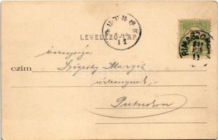 1902 Rimaszombat, Rimavská Sobota; Vármegyeház és Tompa szobor. Rábely Miklós kiadása / county hall ...