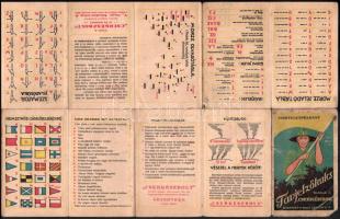 - 
cca 1931 Távjelzőkulcs, kiadja a ,,Cserkészbolt". Tiszteletpéldány. Morze-, szemafor- és fü...