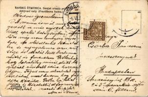 1935 Selmecbánya, Schemnitz, Banská Stiavnica; Strojné vrtanie pri dobyvaní rudy (Frantiskova sachta...