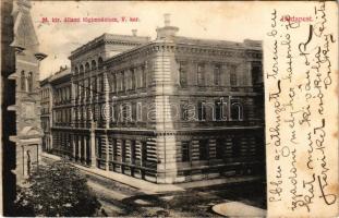 1907 Budapest V. Markó utca, M. kir. állami főgimnázium (fl)