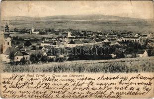 Felsőőr, Oberwart; látkép. Josef Strobl kiadása / general view (fa)