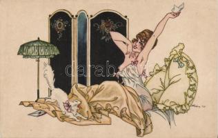 Erotic, waking up Litho