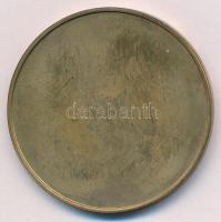 Lebó Ferenc (1960-) ~1990. "Budapest - Erzsébet híd, Buda" egyoldalas bronz emlékérem (42m...