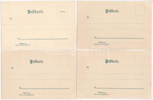 Lovasok, lovak 7 db hosszúcímzéses litho lap