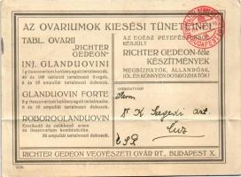 1934 Richter Gedeon-féle megbízható, az egész petefészekből előállított Ovarium készítmények - gyógy...