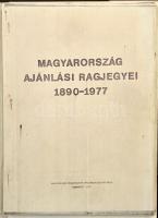 Dr. Flóderer István (összeá.): Magyarország ajánlási ragjegyei 1890-1977 (1981). Korabeli fénymásolat, összetűzve, papírdossziéban