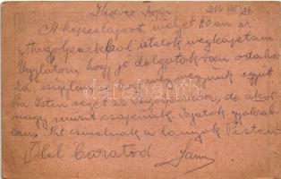 1916 Első világháborús tábori postai levelezőlap a Központi Hatalmak uralkodóival: V. Mehmed, I. Fer...