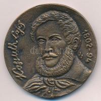 2002. Kossuth Lajos 1802-94 / Születésének 200. évfordulójára - Monok bronz emlékérem. Szign.: JJ (55mm) T:AU