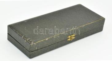 Antik ezüstözött nyelű cukorszóró kanál, gazdagon díszített, díszdobozban 18 cm