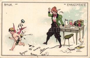 1899 The emancipation and Amor Litho