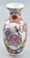 Kínai kézzel festett kínai váza. Jelzett, hibátlan, m: 21 cm