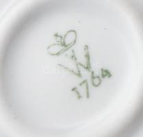 Wallendorf talpas bonbonkínáló. Jelzett, kis kopással, d: 12 cm, m: 12 cm