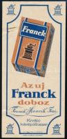 cca 1920-1940 Franck kávé számolócédula