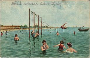 1926 Venezia, Venice; Lido, Saluti dalla Spiaggia / beach, bathers (EK)