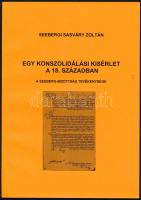Seebergi Sasyvári Zoltán: Egy konszolidálási kísérlet a 18. században. A Seeberg-bizottság tevékenysége. Bp., 2006, Szerzői kiadás. Kiadói papírkötés.