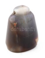 cca XIX. sz. török kereskedő pecsétnyomója vésett achát / Antique Turkish seal maker 35 mm