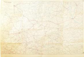 1942 Nyugat Ukrajna (51.) úthálózati térképe, 1:600.000, 86x116 cm.