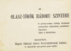 1911 Az olasz-török háború színtere. 6 színnyomású térkép leírással, statisztikai adatokkal, mellékt...