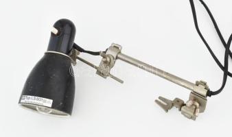 Antik Eska LS 801 műszerészlámpa, rögzíthető, kopott, jelzett, h: 25 cm