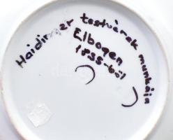 Elbogen Epiag antik tányér. Jelzett, kopással, d: 24,5 cm