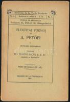 Elektitaj poemoj de A. Petőfi Eugeno Fuchs (ford) 1910.. Kiadói papírborítóval 56 p.