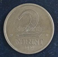 1946-1948. Forint érmesor próbaveretekkel, eredeti kopottas dísztokban, közte: 1946. 20f Al jelöletl...