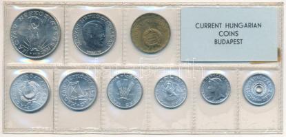 1971. 2f-10Ft (9xklf) érmés forgalmi sor fóliatokban T:UNC patina Adamo FO4