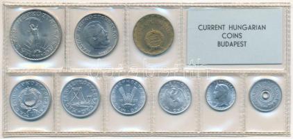 1973. 2f-10Ft (9xklf) érmés forgalmi sor fóliatokban T:UNC patina Adamo FO6