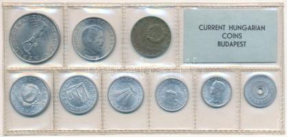 1975. 2f-10Ft (9xklf) érmés forgalmi sor fóliatokban T:UNC patina Adamo FO8