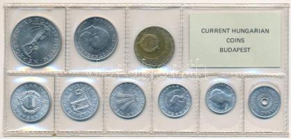 1980. 2f-10Ft (9xklf) érmés forgalmi sor fóliatokban T:UNC patina Adamo FO13