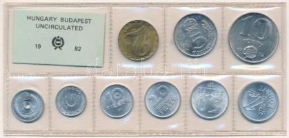 1982. 2f-20Ft (10xklf) érmés forgalmi sor fóliatokban T:UNC Adamo FO15