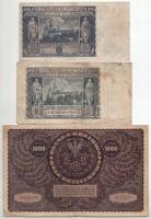 Lengyelország 1919. 1000M + 1936. 20Zl + 1940. 20Zl T:F,VG
Poland 1919. 1000 Marek + 1936. 20 Złoty...