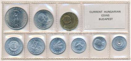 1974. 2f-10Ft (9xklf) érmés forgalmi sor fóliatokban T:UNC kis patina Adamo FO7