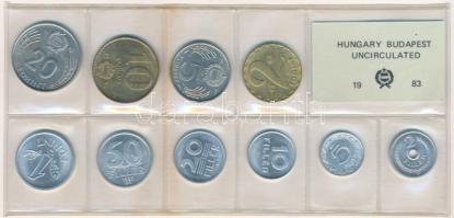 1983. 2f-20Ft (10xklf) érmés forgalmi sor fóliatokban T:UNC Adamo FO16